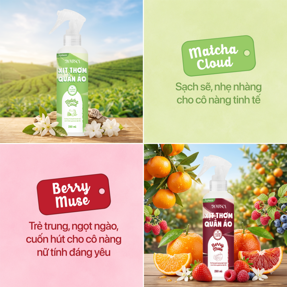 Xịt thơm quần áo Berry Muse Aromisca_thumbnail_2