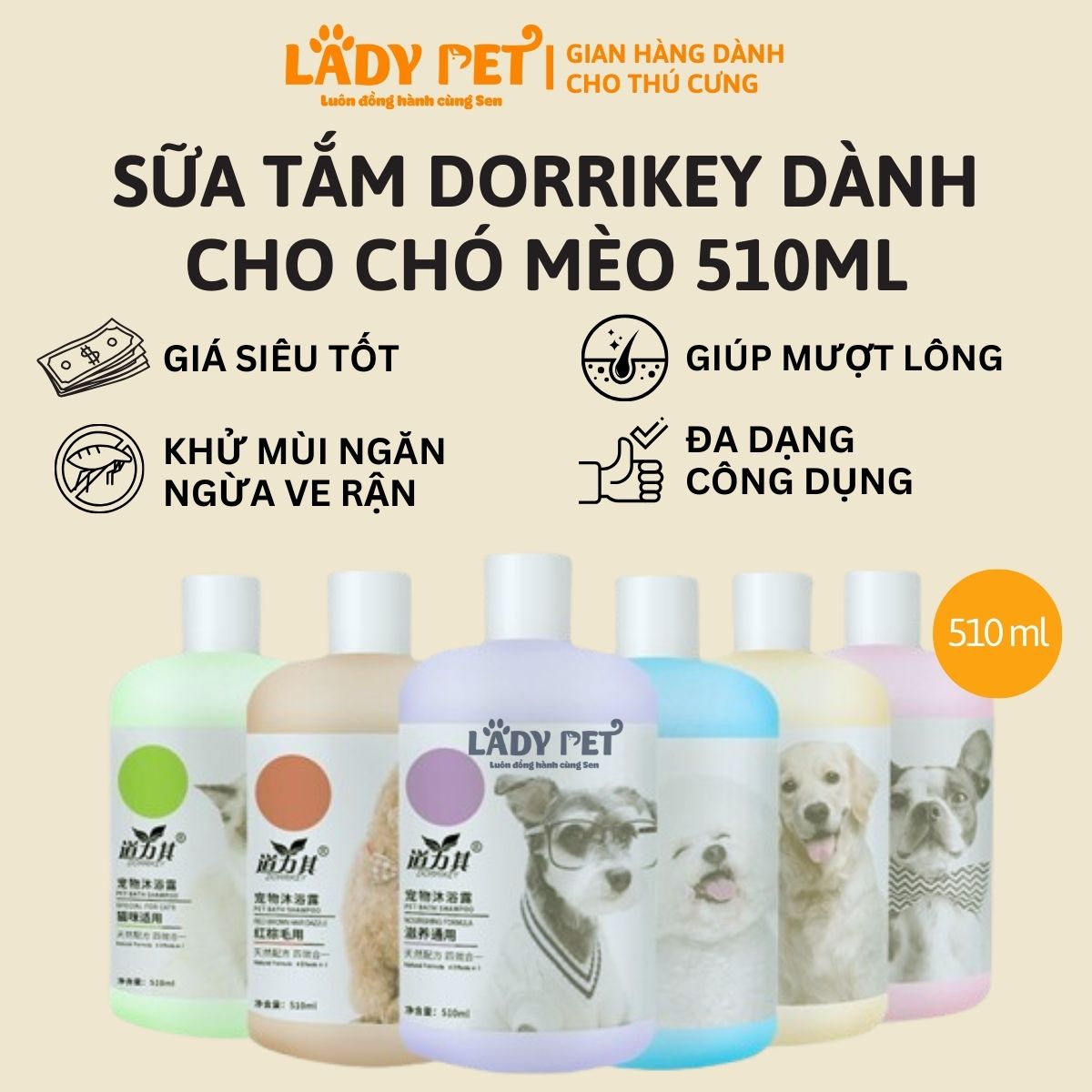 Sữa tắm Dorrikey (510ml)