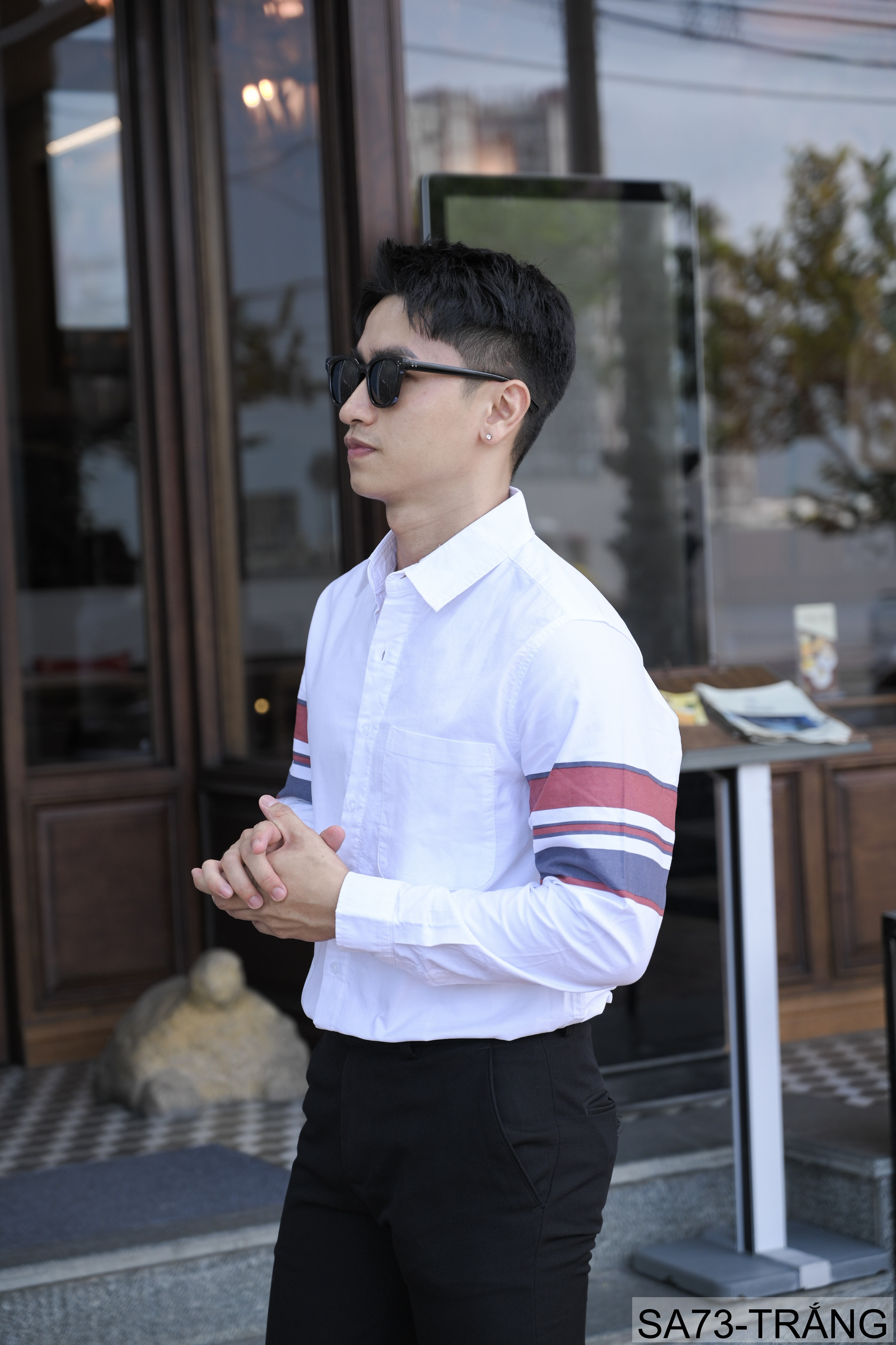 SA73 - Áo sơ mi nam dài tay in sọc tay phong cách Nhật Bản, chất cotton mềm mại, form rộng thoải mái_thumbnail_4