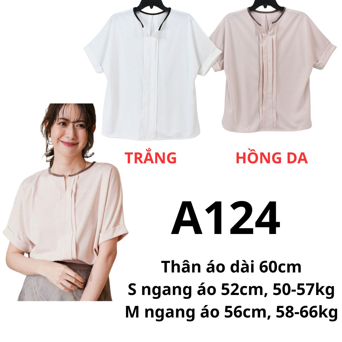 A124 - Áo kiểu nhật
