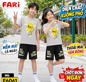 FAKI - ĐỒ BỘ TRẺ EM - F6061