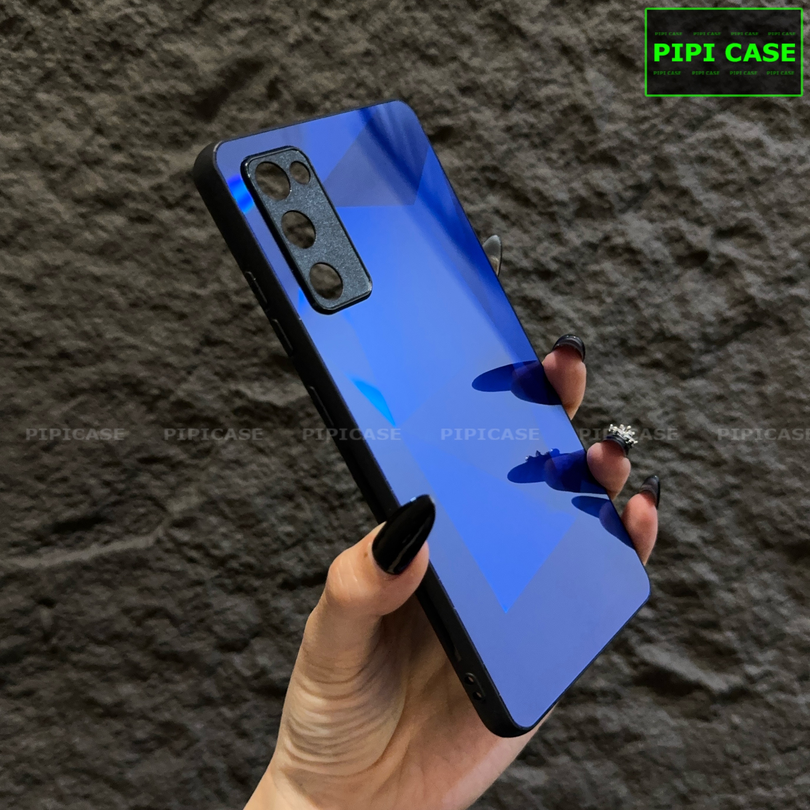 Ốp Lưng Samsung S20 FE 5G - Kim Cương 6D - Xanh Dương_thumbnail_3