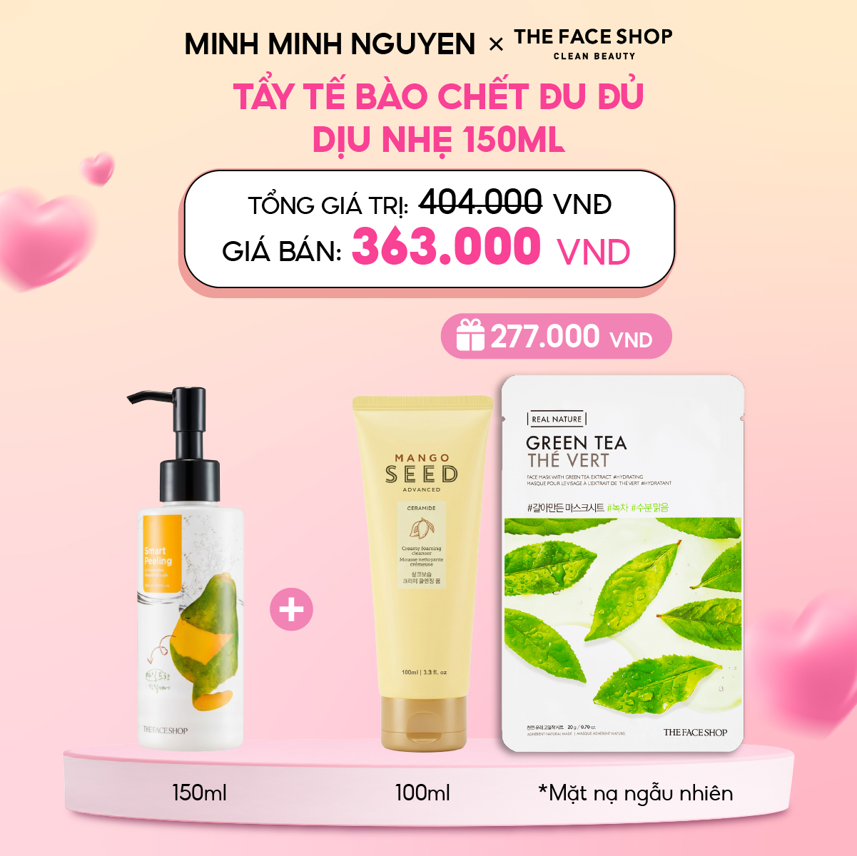 Tẩy Tế Bào Chết Đu Đủ Dịu Nhẹ 150Ml (tặng 1 srm xoài 100ml + 1 mask real Nature)