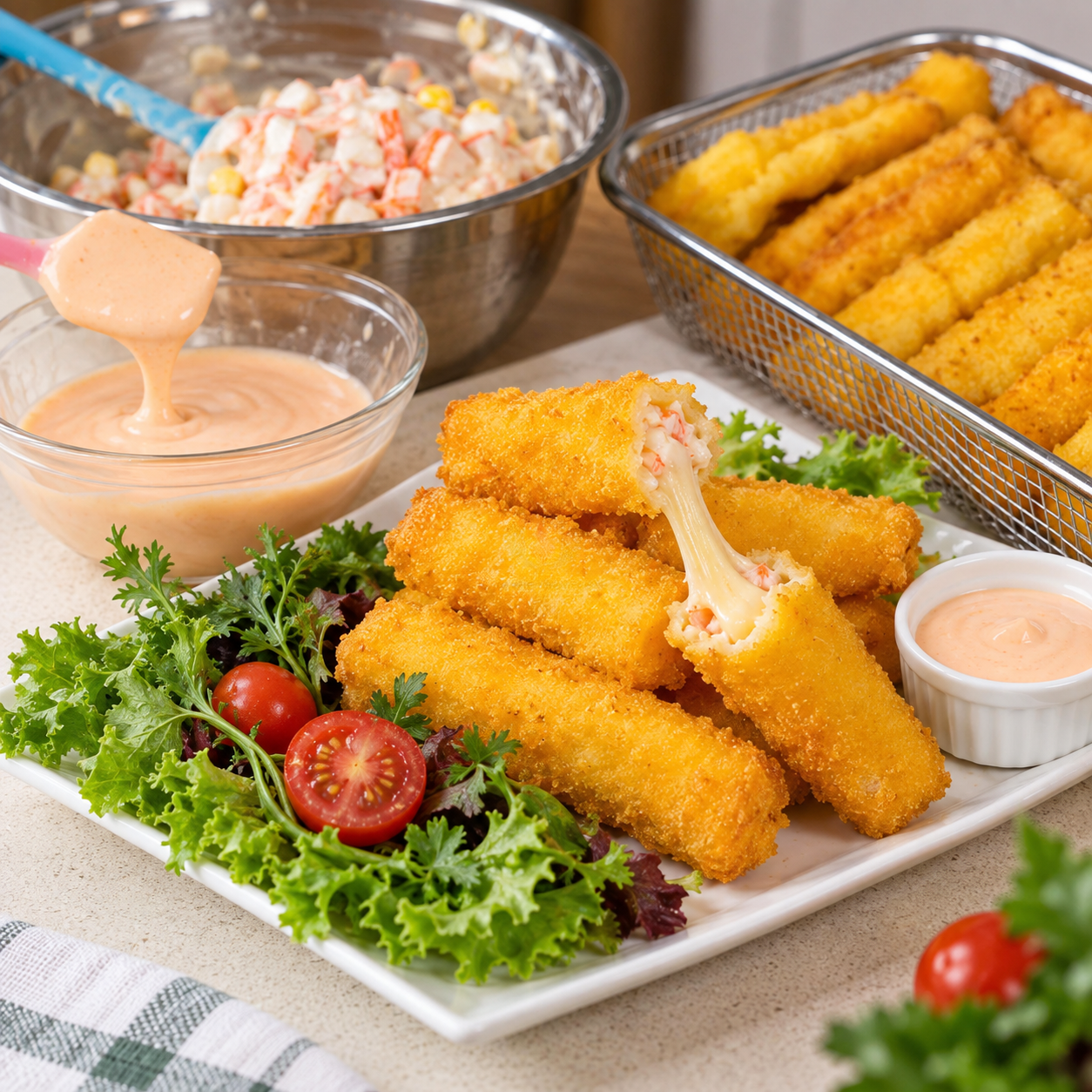 Chả Giò Hải Sản Xốt Mayo