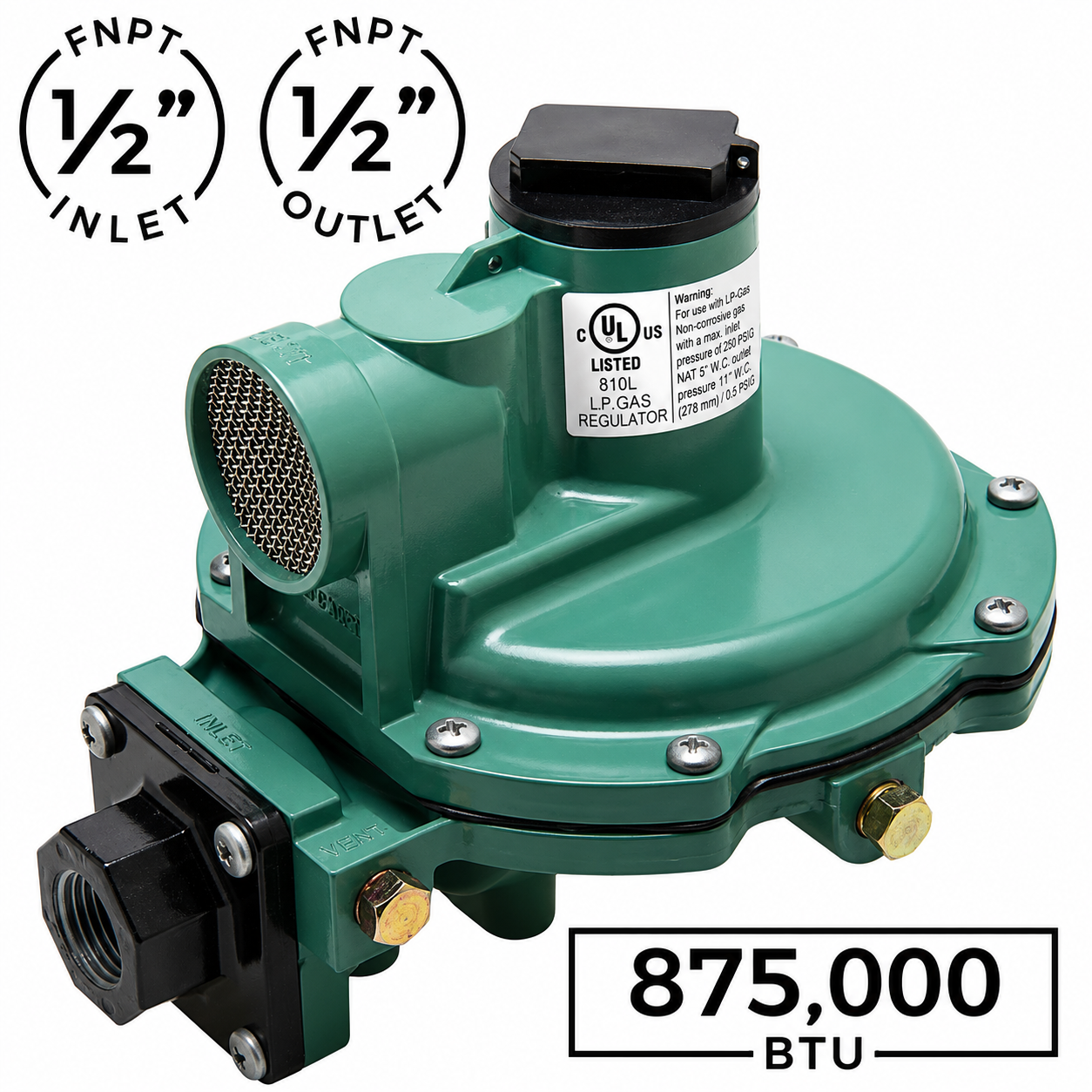 Fisher R622 Low Pressure Second  Stage Regulator