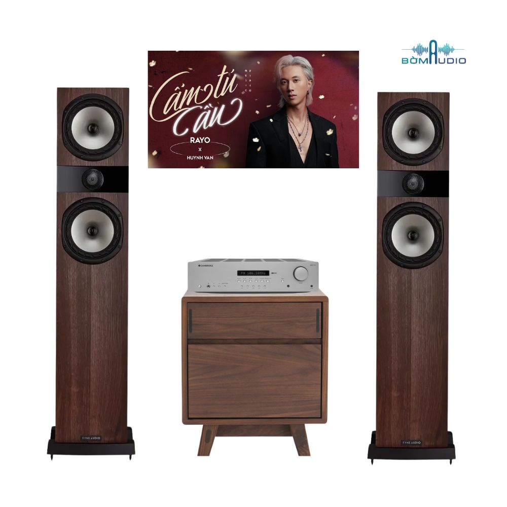 Combo Amply CAMBRIDGE AUDIO AXR100 + Loa Cột FYNE AUDIO F303I - CAF1