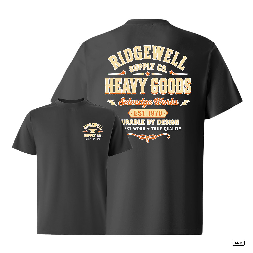 Áo thun nam ridgewell supply form rộng TeePrint 4401_thumbnail_14