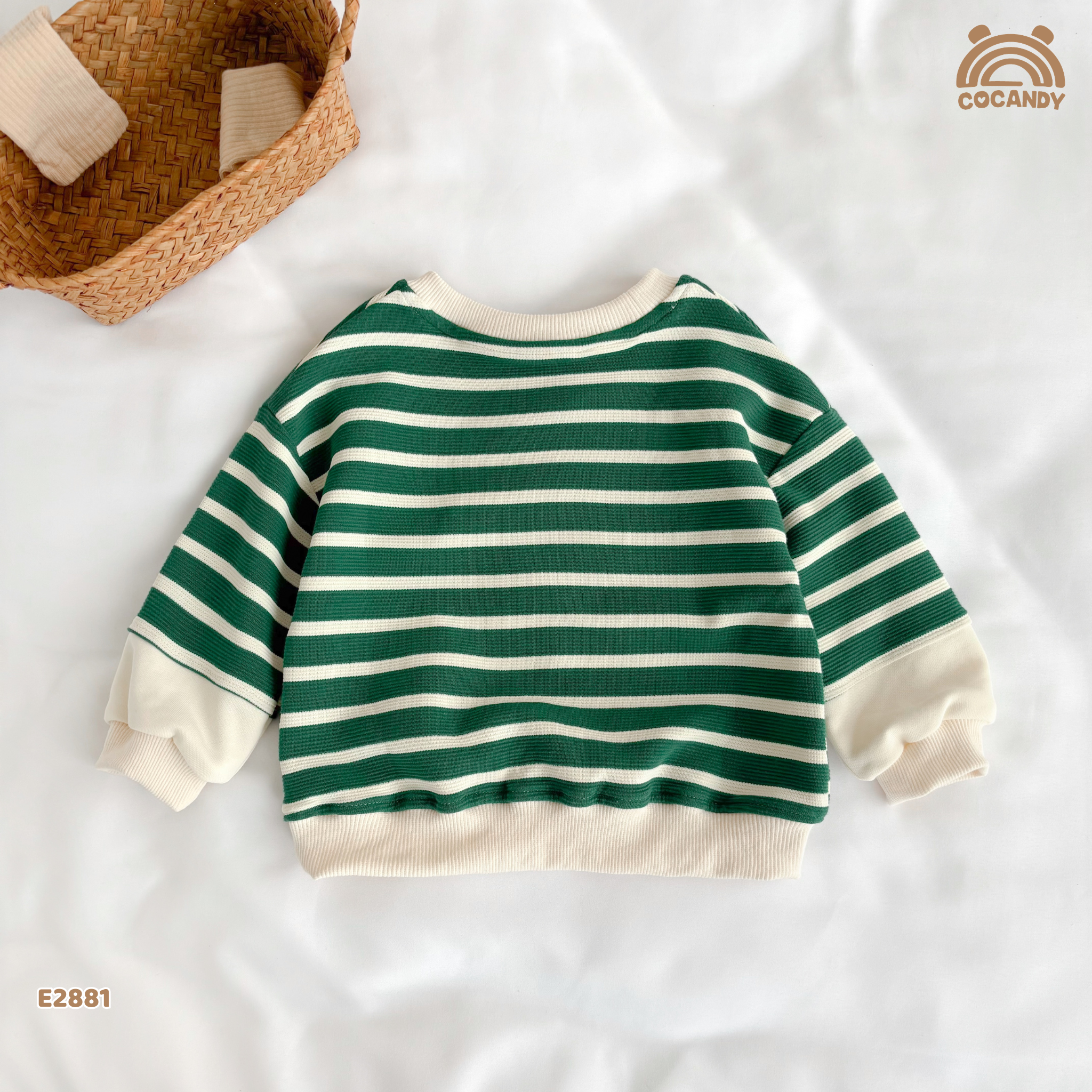 Áo dài kẻ XANH BE hình cây thông_thumbnail_3