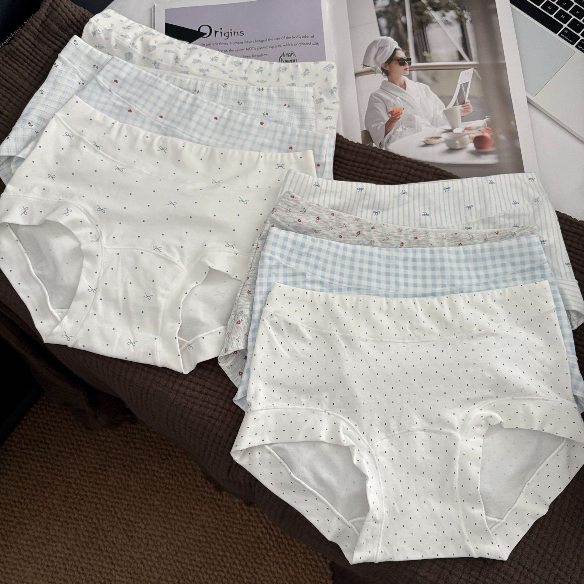 Quần lót boxer cotton hoạ tiết