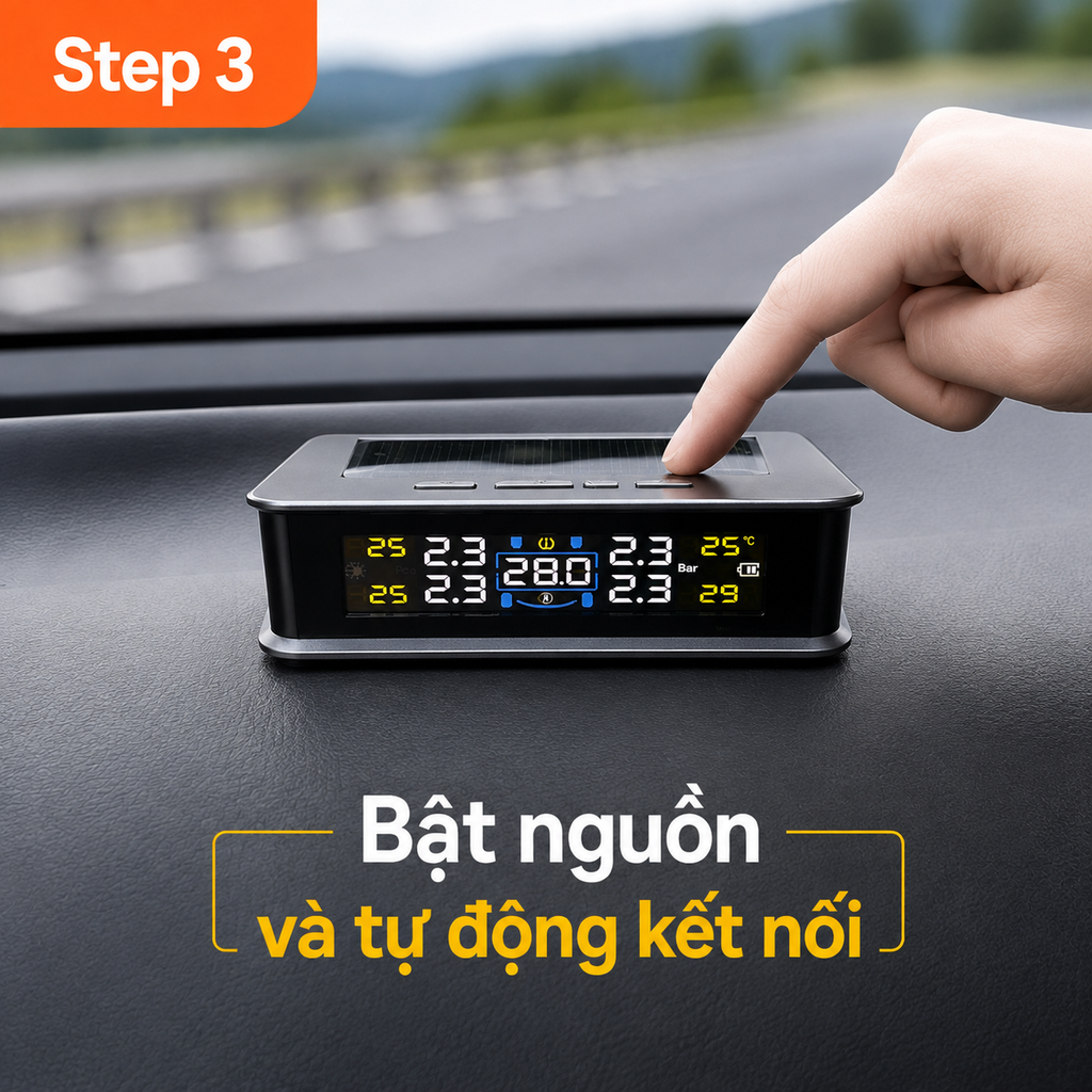 Cảm Biến Áp Suất Lốp Ô Tô TPMS Sạc NLMT Lõi Đồng_thumbnail_3