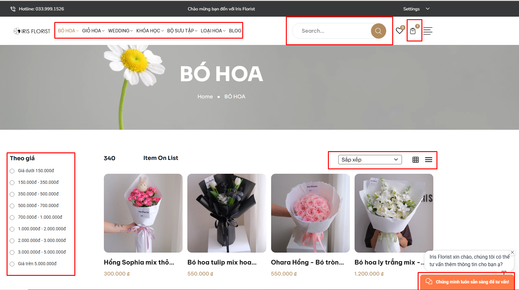Hướng dẫn đặt hoa tại Website: Irisflorist.vn