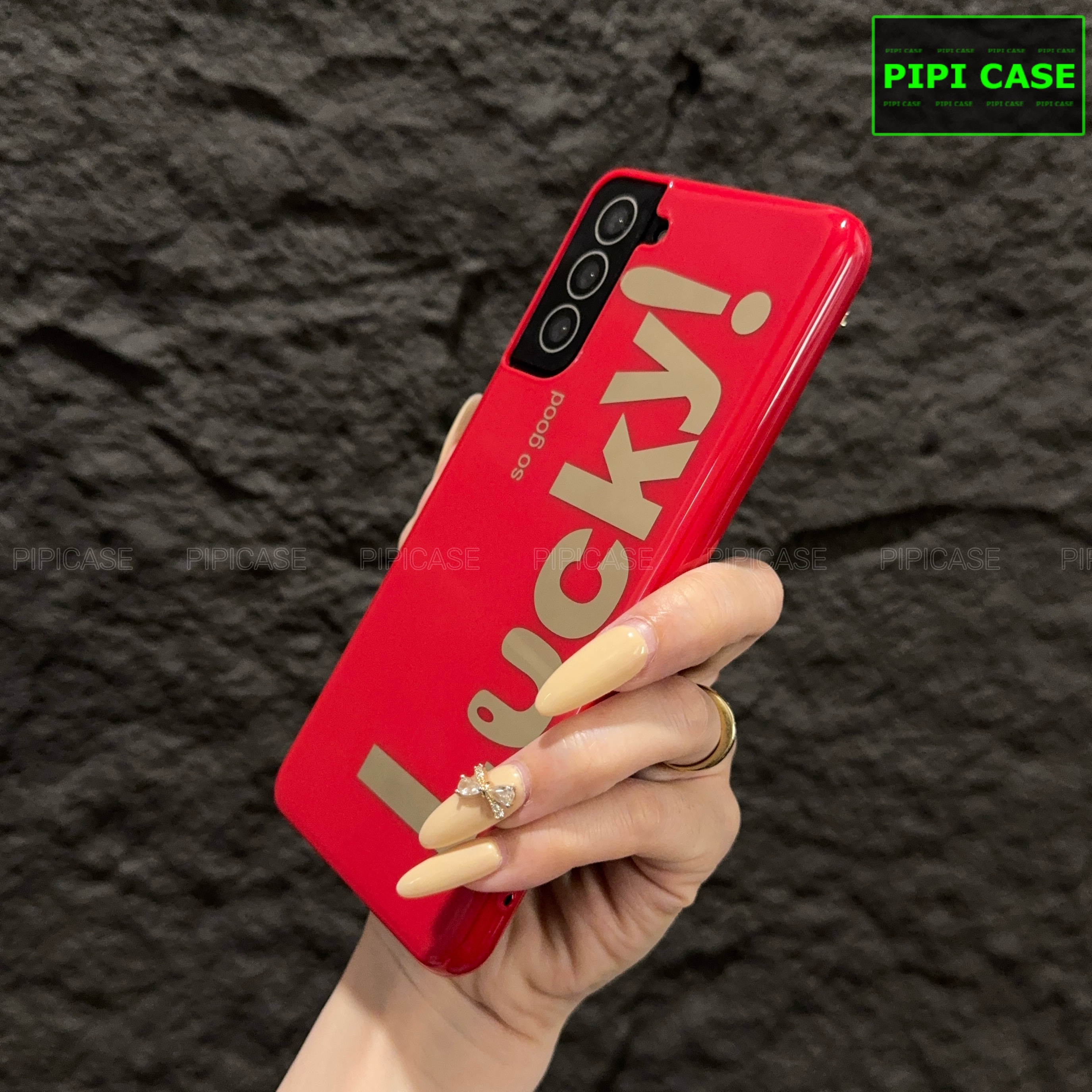 Ốp Lưng Samsung S21 Plus 5G - Lucky - Đỏ