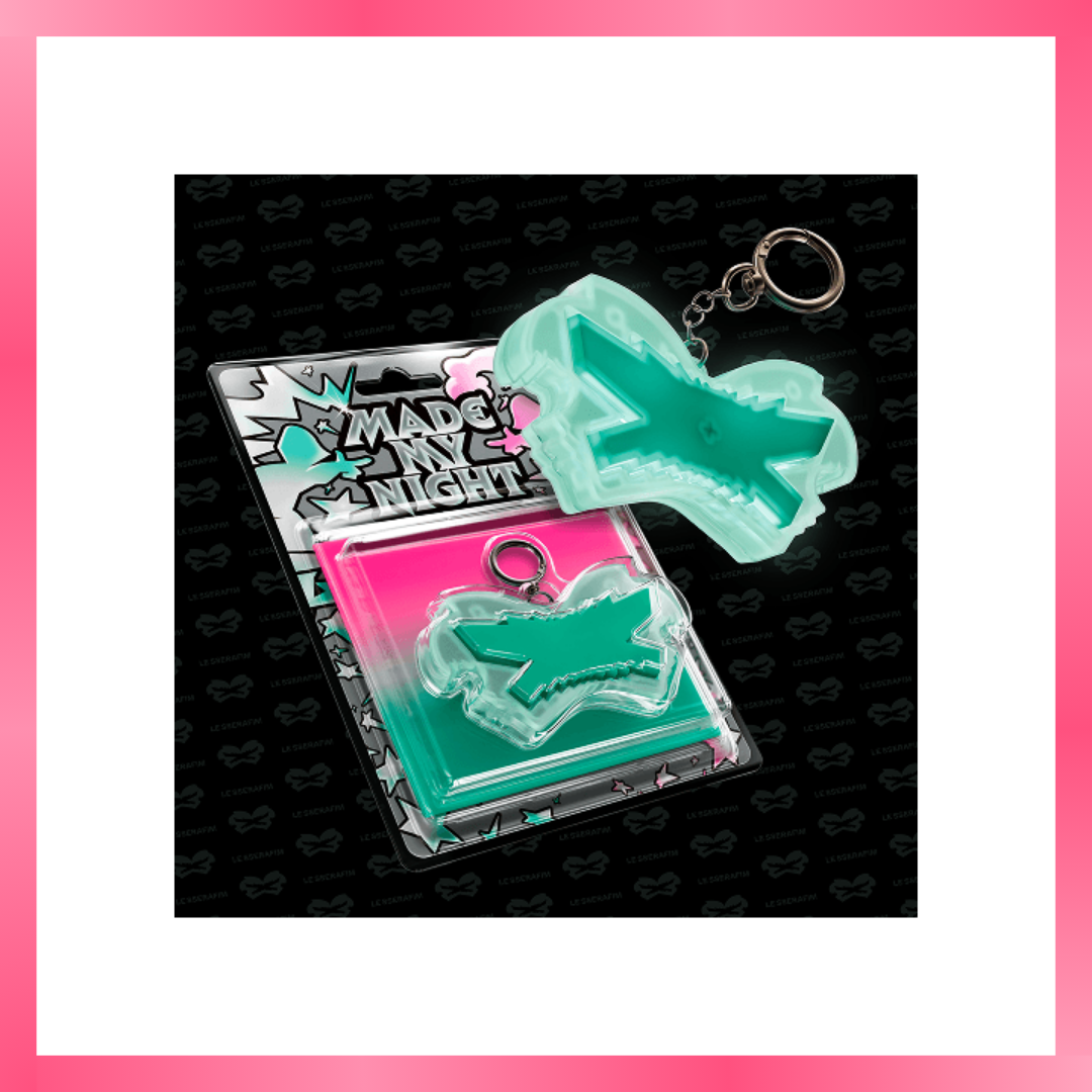 LE SSERAFIM 2ND SINGLE ALBUM 'MADE MY NIGHT' GLOW CLICKER KEYCHAIN