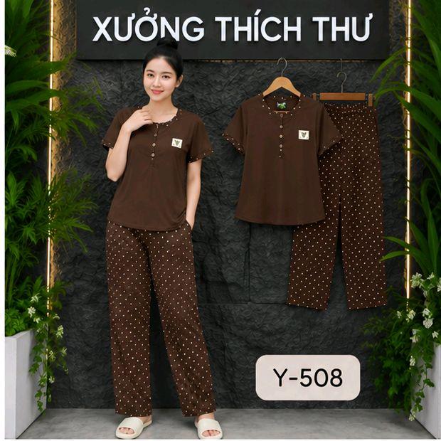Thích Thư Đồ Bộ Thun Y505 Y506 y507 Y508 Y509 Form Đẹp Mềm Mịn Co Giãn Tốt Áo Quần Dài Thời Trang Cho Nữ_thumbnail_3
