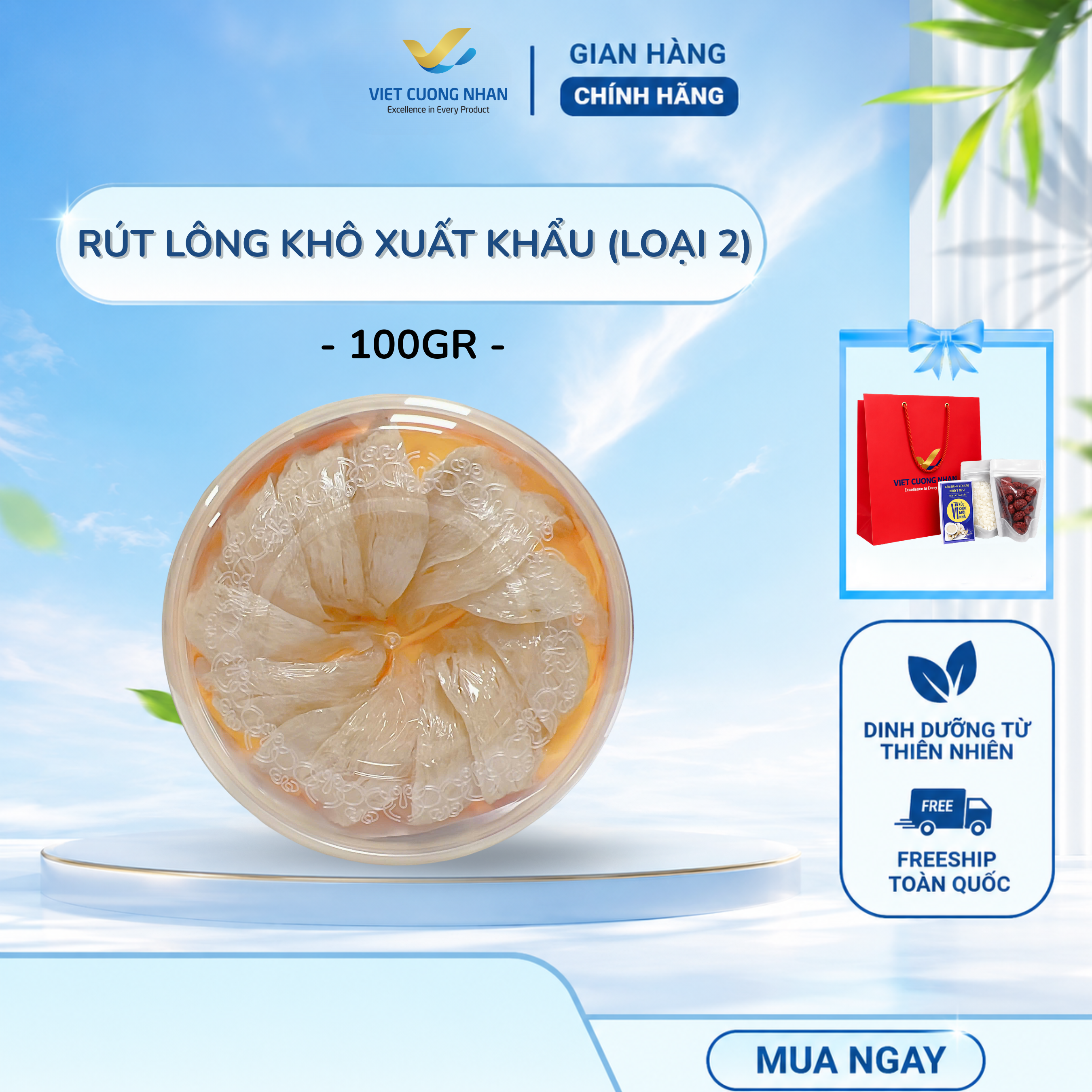 [S80] 100GR RÚT LÔNG KHÔ L2