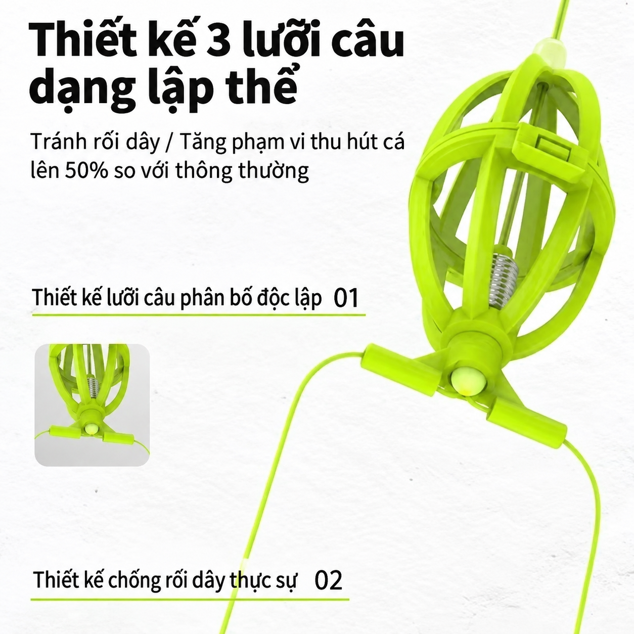 Bộ Thẻo Lồng Câu Cá Mè – Lồng Mồi Chống Rối_thumbnail_3