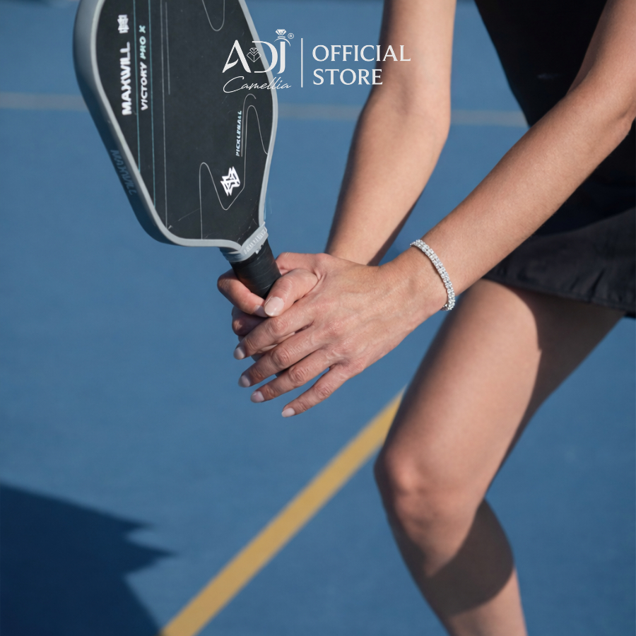 Lắc Tay Nam Nữ Tennis Đính Đá CZ Lấp Lánh, Vòng Tay Bạc Ý Sang Trọng Thiết Kế Tinh Xảo_thumbnail_3