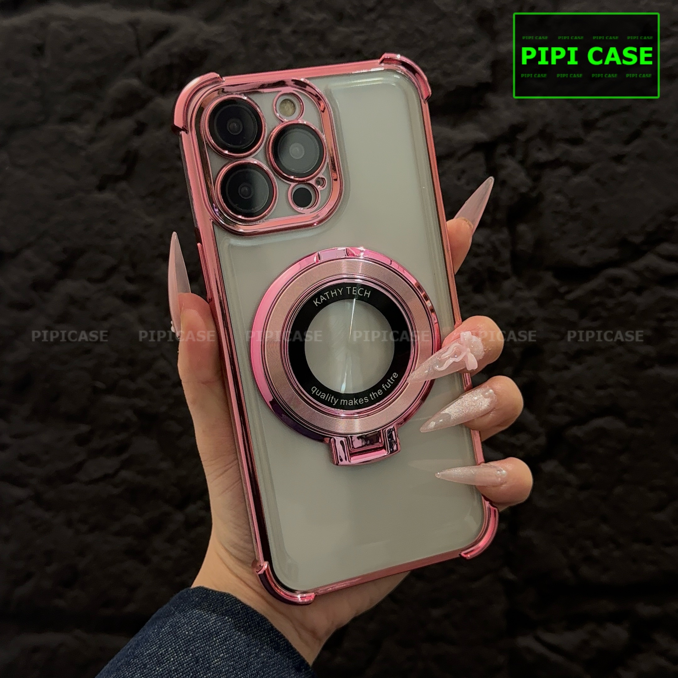 Ốp Lưng iPhone 16 Pro Max - Ven - Hồng_thumbnail_9