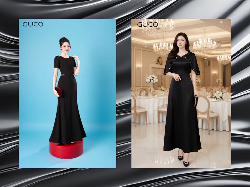 7 mẫu đầm đen tay phồng đi tiệc sang trọng quyến rũ hút hồn ai đó