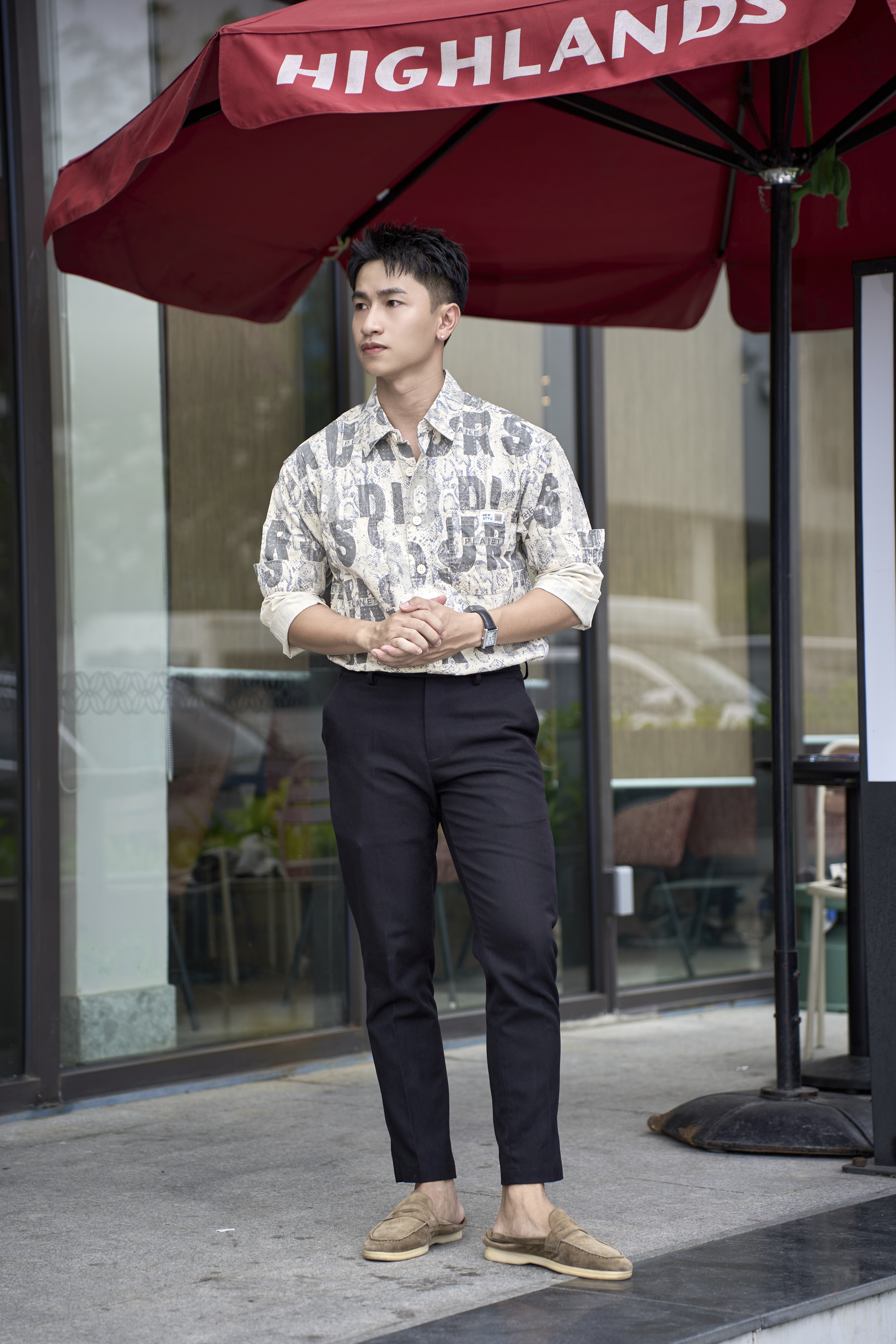 SA119 - Áo sơ mi nam dài tay in chữ phong cách Nhật Bản, chất cotton mềm mại, form rộng thoải mái_thumbnail_4