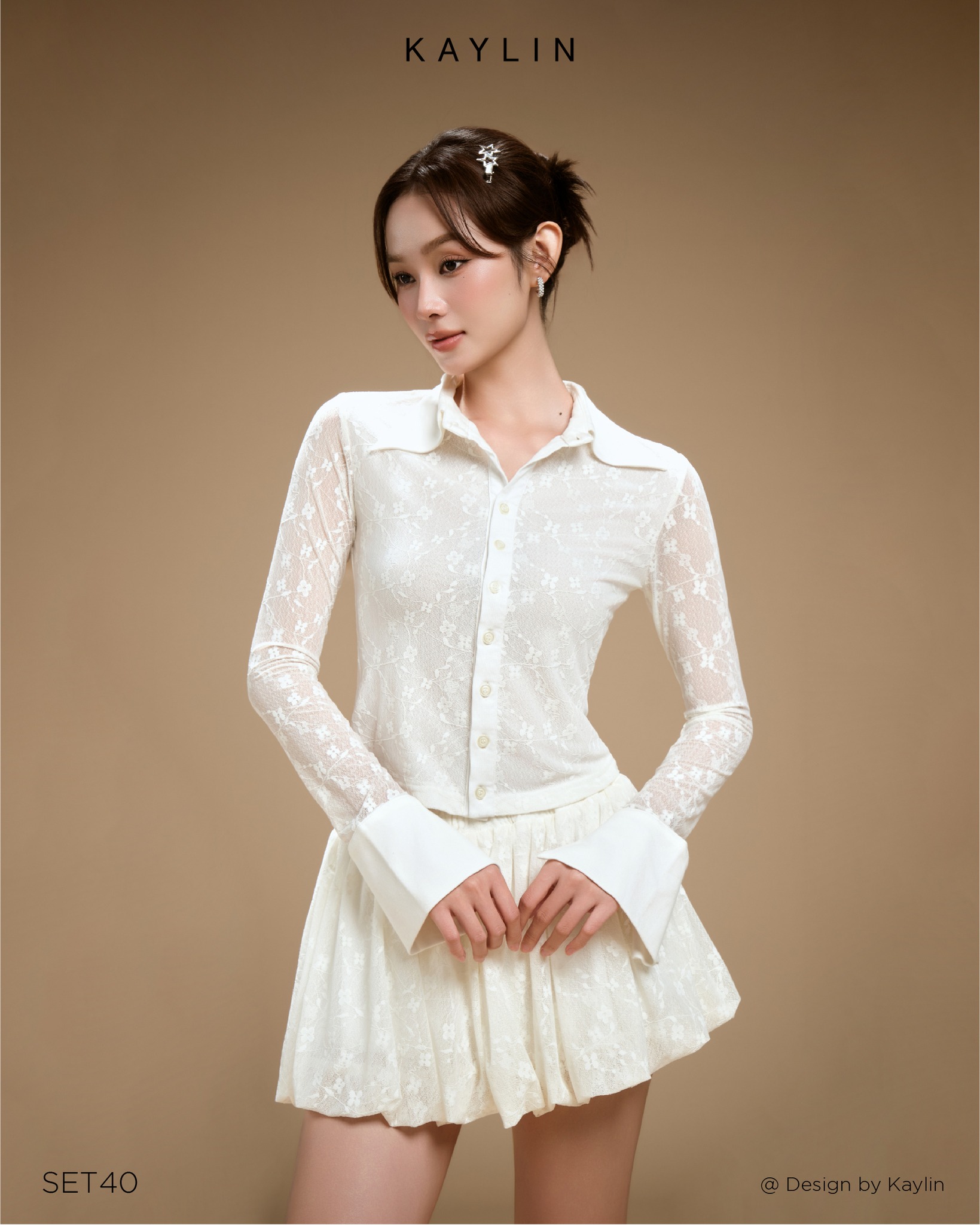Set Somi Ren & Váy Xếp Ly KAYLIN Elsa
