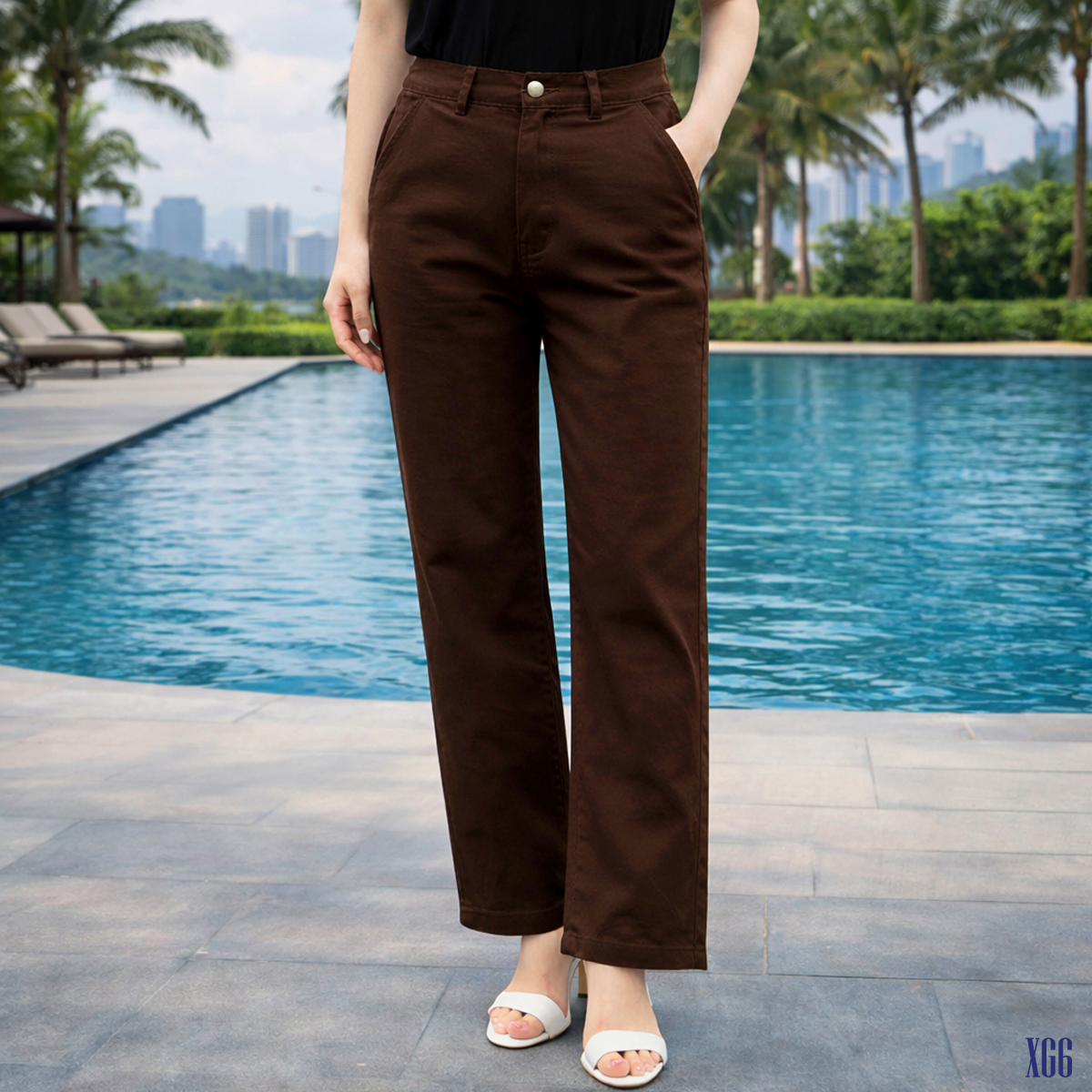 Quần Jeans nữ dáng suông rộng ( XG6 )
