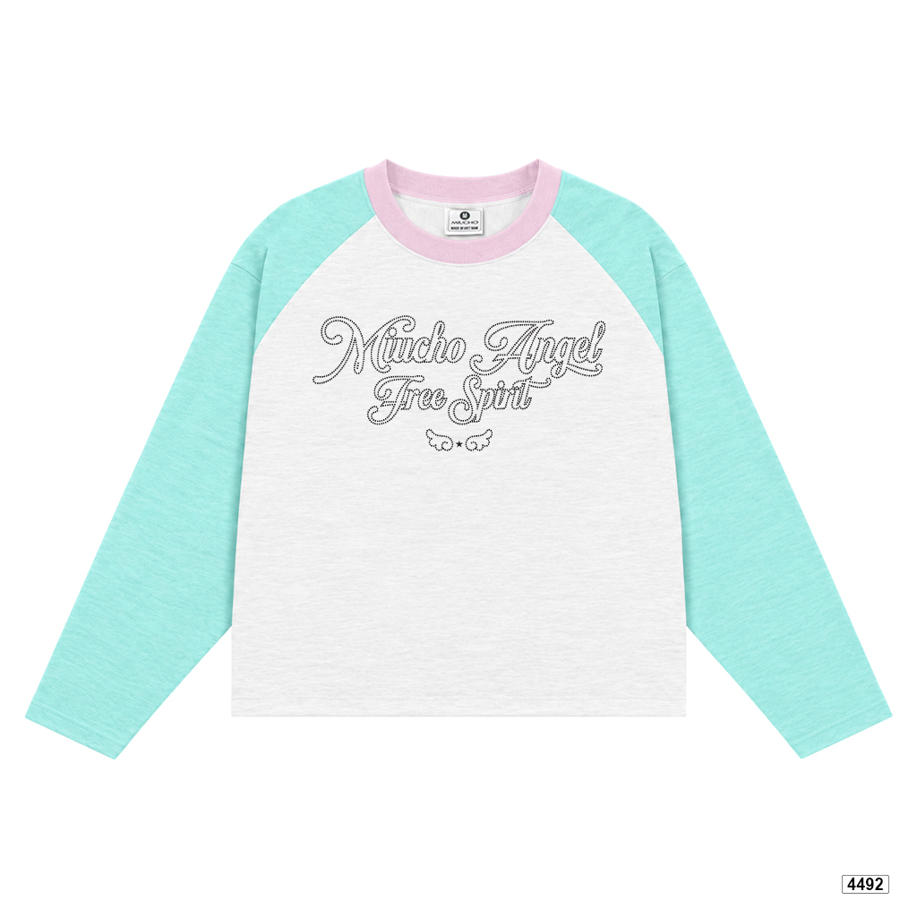 Áo thun tay dài form boxy Miucho cotton xược tháng mát 4492_thumbnail_8