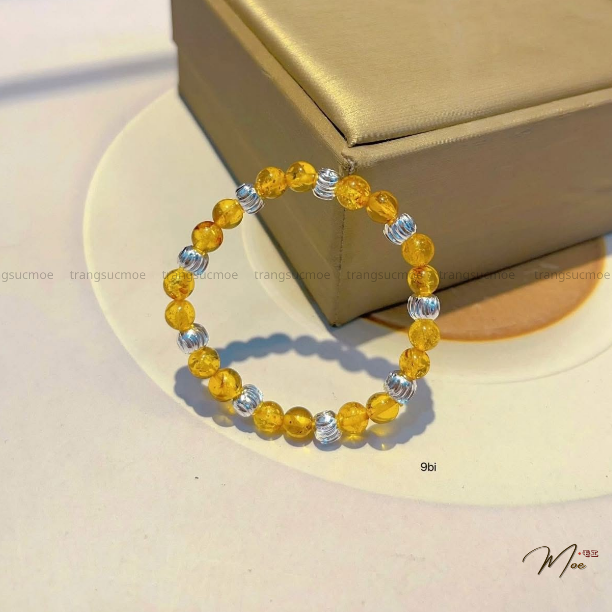 B74 - Vòng hổ phách mix charm bạc cho bé (nhiều mã)_thumbnail_4