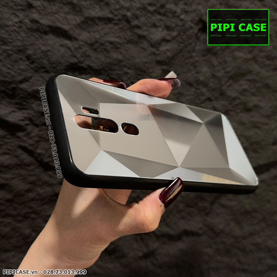 Ốp Lưng Oppo A5 2020 / A9 2020 - Kim Cương 6D - Bạc_thumbnail_1