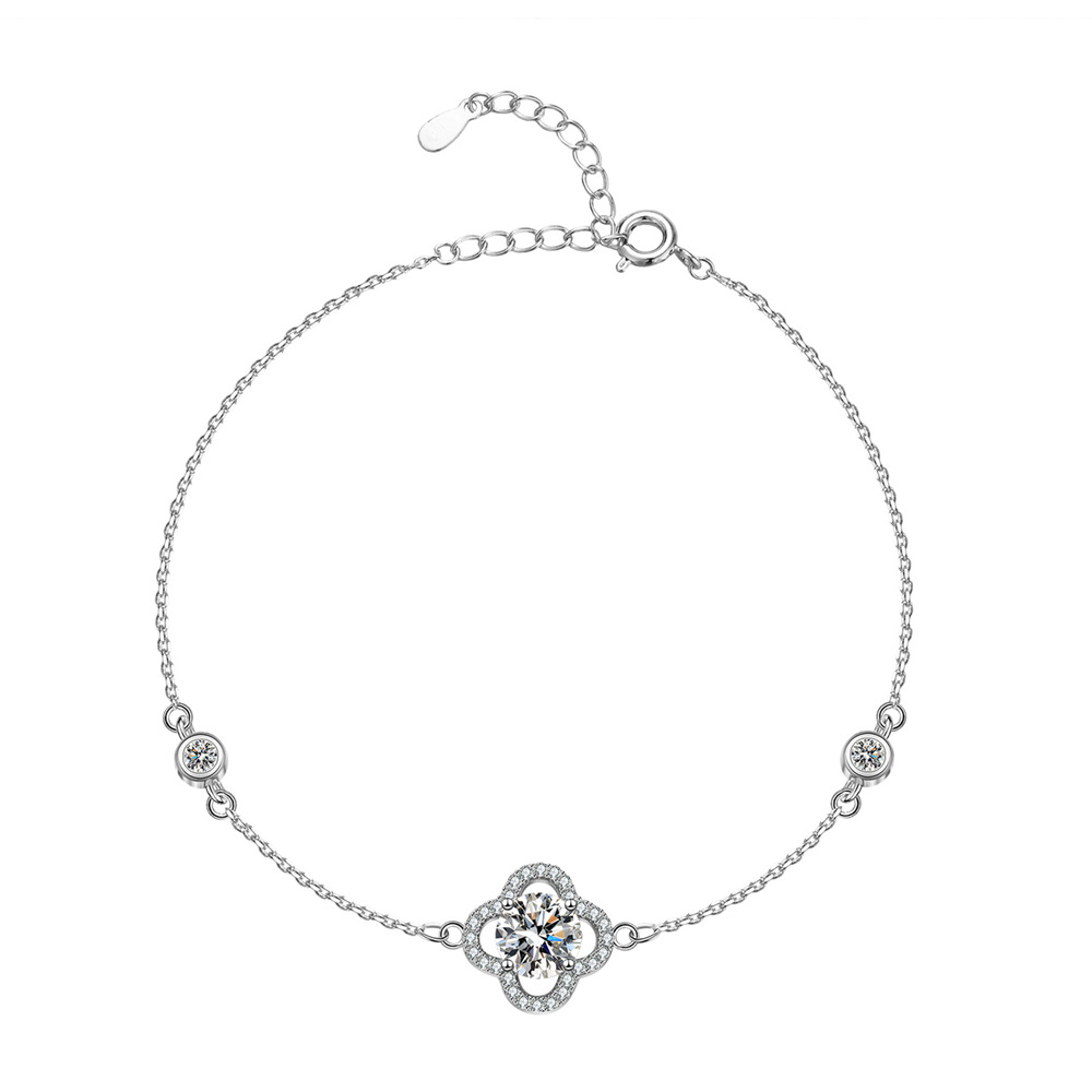 Vòng Tay Bạc Nữ Đính Kim Cương Moissanite 1 Carat S925 | Đẳng Cấp & Sang Trọng VDN055 BTSL-009_thumbnail_4