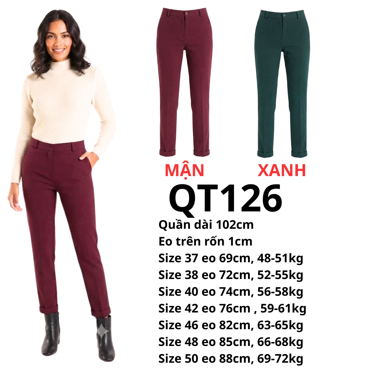 QT126 - Quần tây GJ