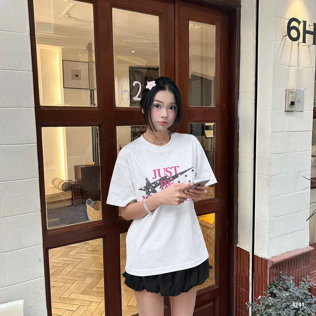 Áo thun boxy unisex chất vải xước mềm mại Miucho 4241_thumbnail_2