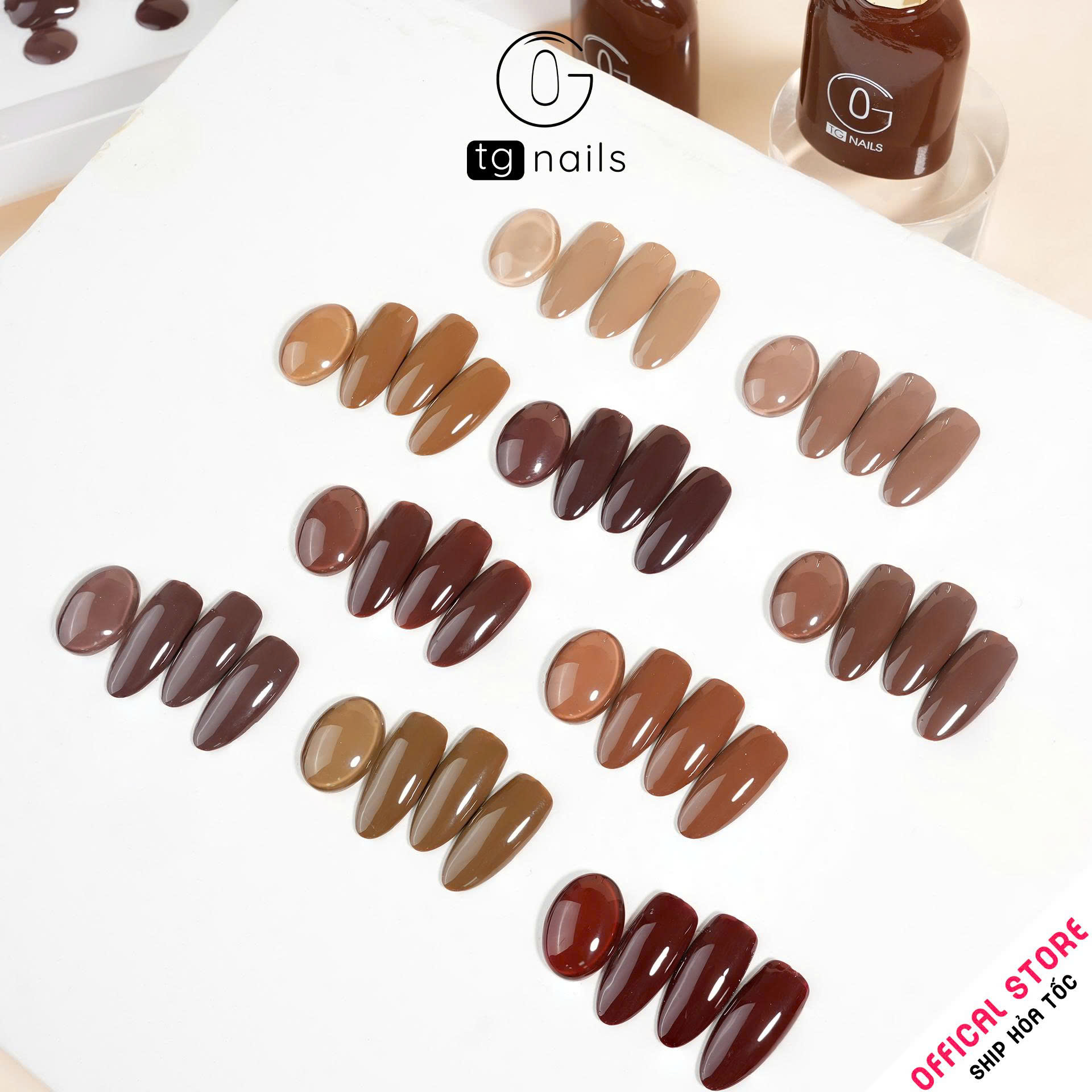 Com Bo 10 màu Nâu TG Nails kèm bảng màu_thumbnail_3
