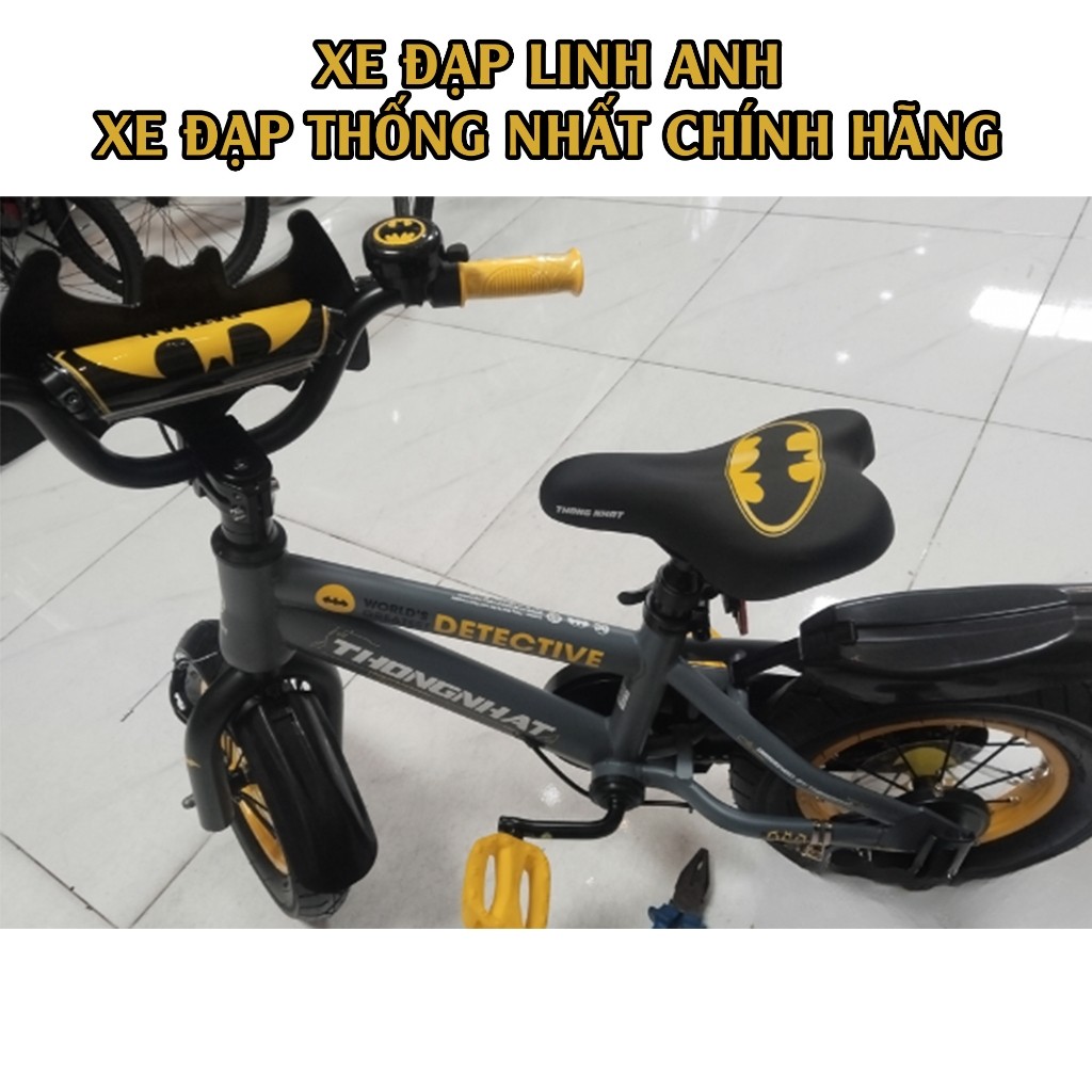 Xe Đạp Thống Nhất Trẻ Em Batman - Tặng Full Phụ Kiện - Xe Đạp Người Dơi Cho Bé Trai Chính Hãng_thumbnail_3