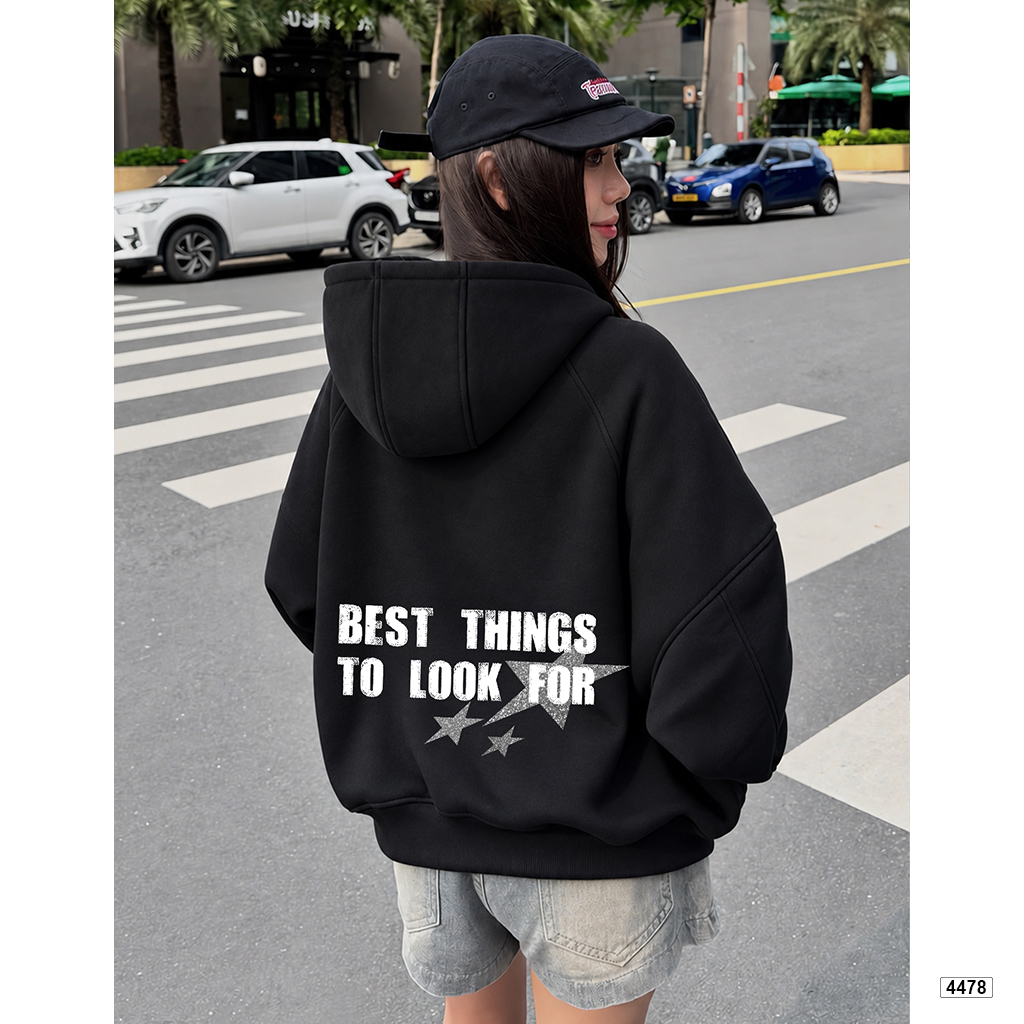 Áo hoodie zip Miucho form rộng basic nỉ 2 da in mix 4480_thumbnail_4