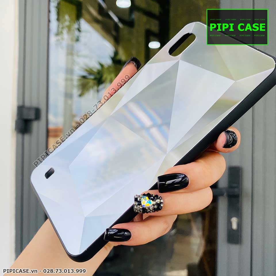 Ốp Lưng Samsung A10 - Kim Cương 6D - Bạc_thumbnail_1