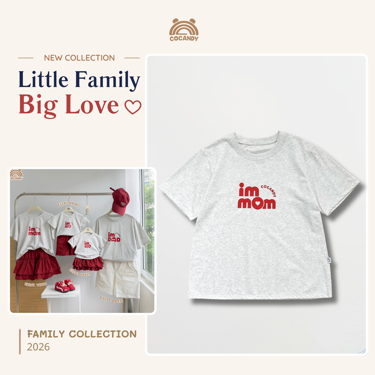 Áo cộc cotton XÁM 