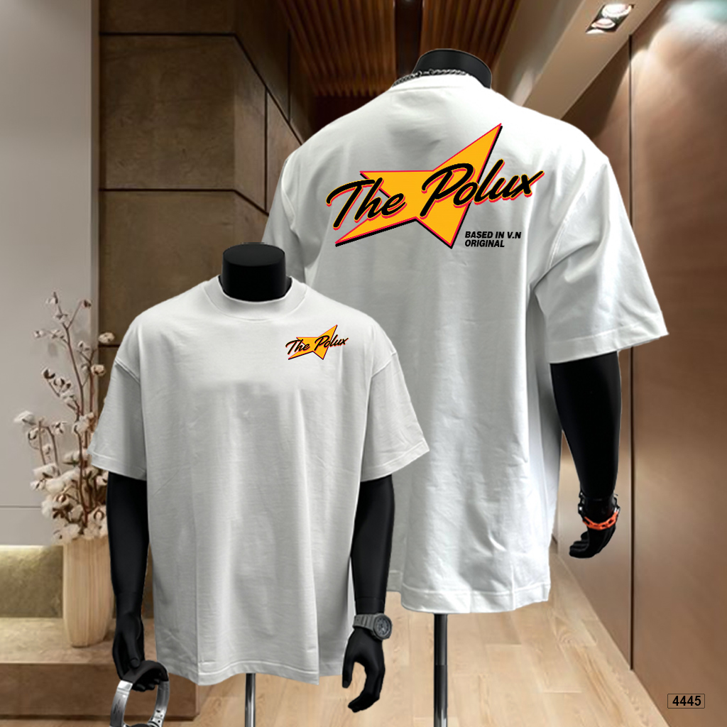 Áo thun nam form rộng logo sao đường phố Polux 4445_thumbnail_8
