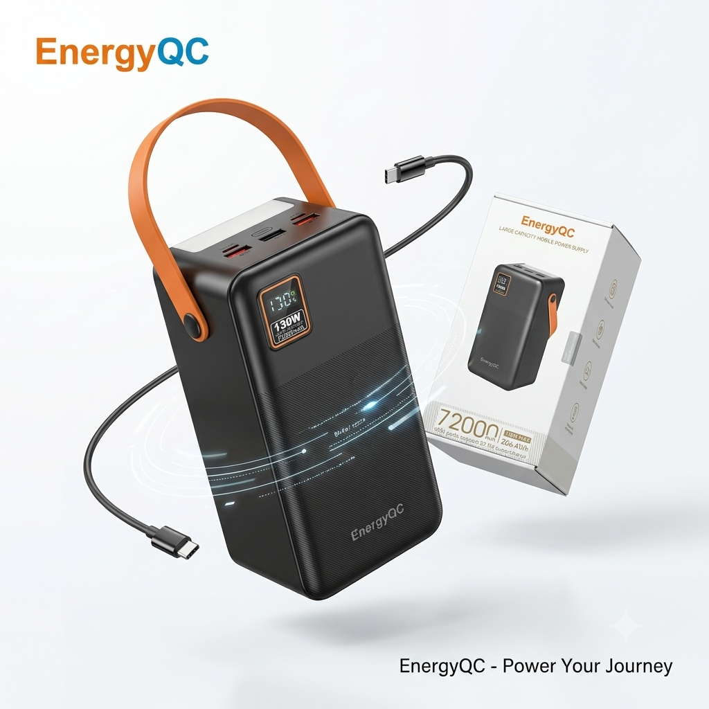 Pin Dự Phòng EnergyQC 72.000mAh Sạc Nhanh 130W CamPower One