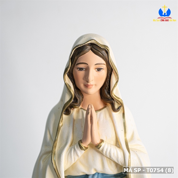 Tượng Đức Mẹ Lộ Đức 35cm vẽ tay_thumbnail_2