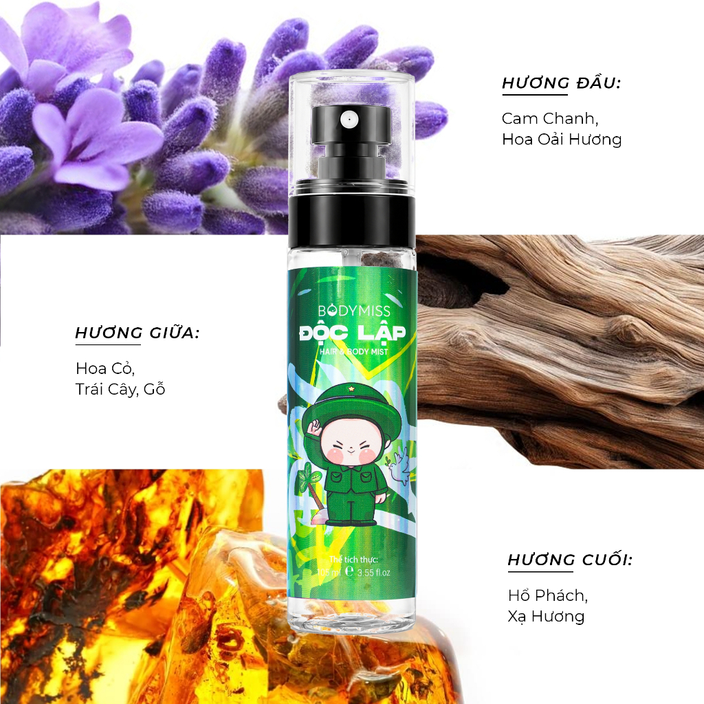 Body Mist Nam Nữ Bodymist Xịt Thơm Hương Nước Hoa Unisex Lưu Hương Lâu BODYMISS_thumbnail_17