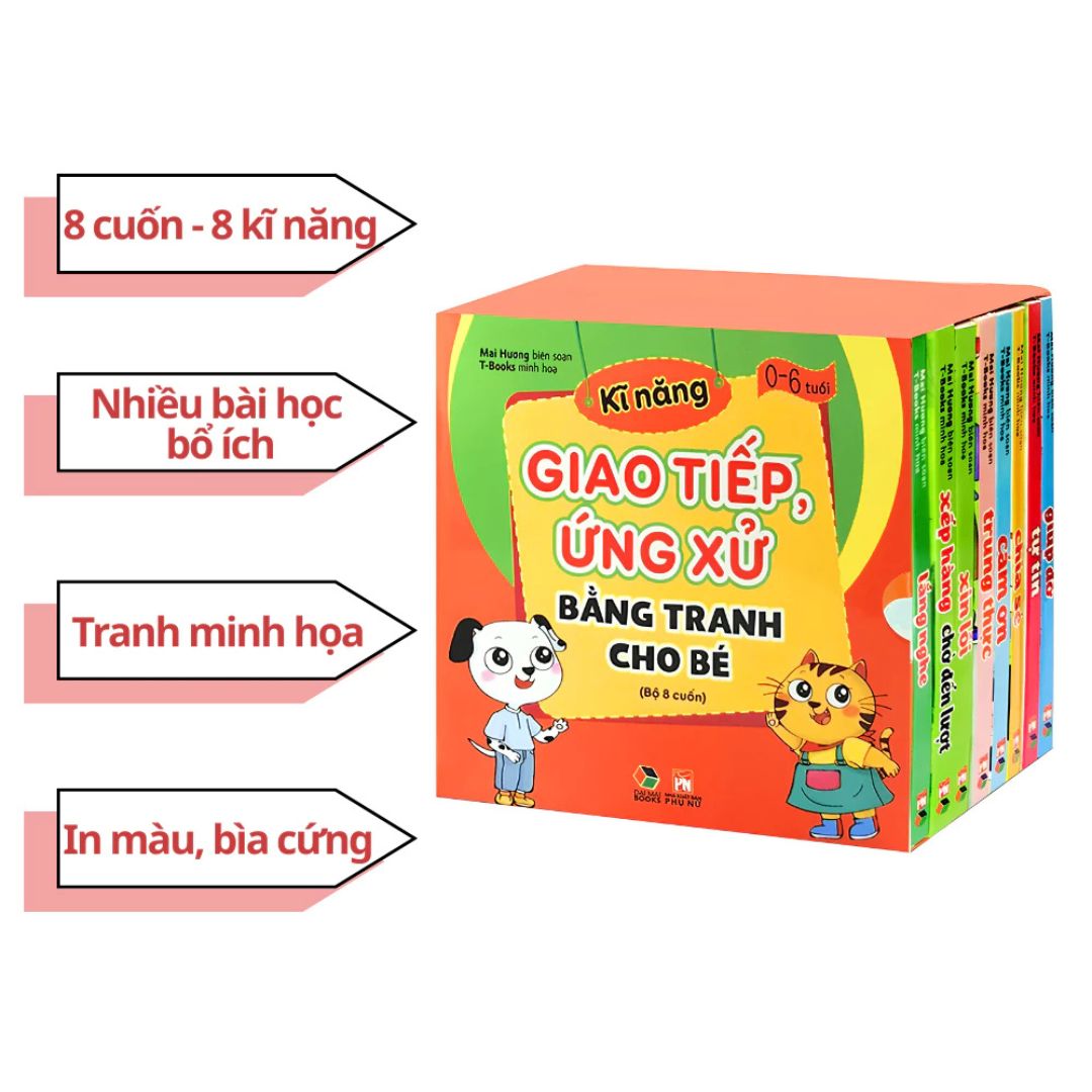 Combo Sách - Thư Viện Hình Anh Đầu Tiên Cho Bé  Tập 1 Và 2 + Bộ 8 Cuốn Kĩ Năng Giao Tiếp Ứng Xử Bằng Tranh Cho Bé Từ 0 -6 Tuổi ( Song Ngữ )_thumbnail_7