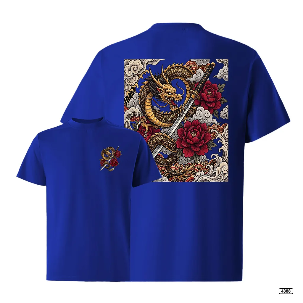 Áo thun nam dragon rose form rộng TeePrint 4388_thumbnail_17