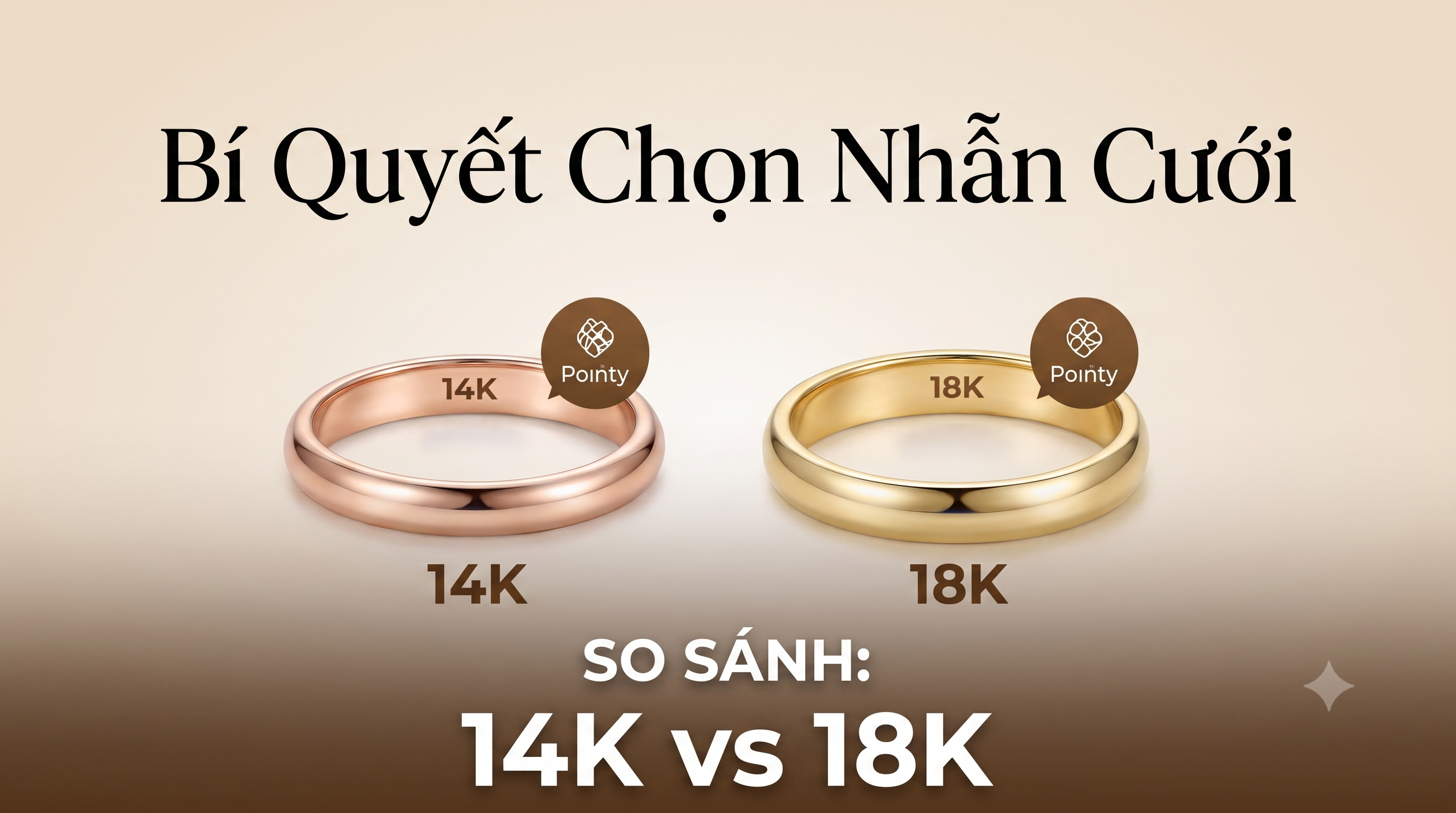Nhẫn Cưới Vàng 14K Hay 18K? Chọn Sai Là Đeo Khó Chịu Cả Đời