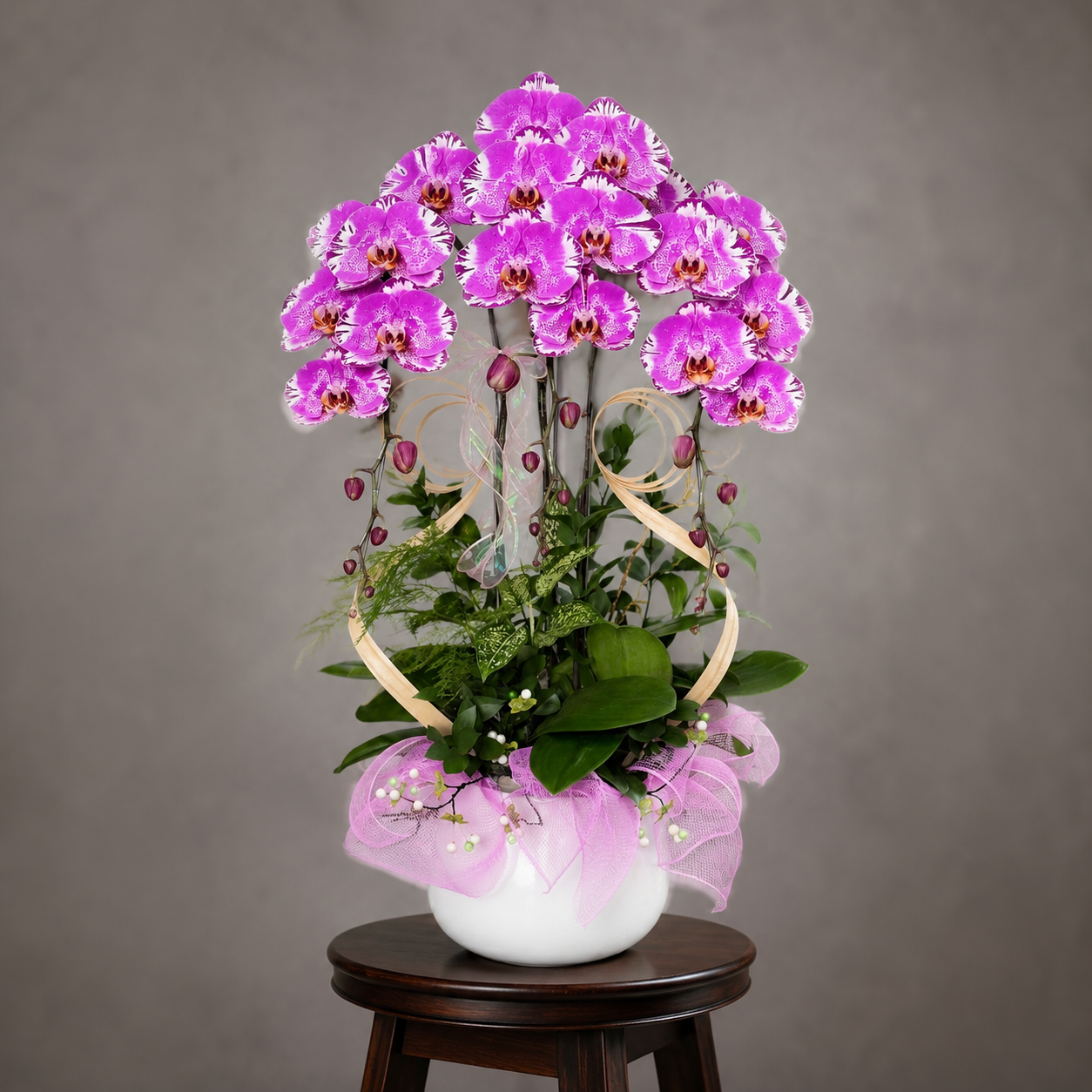 🌸 Chậu Lan Hồ Điệp Tươi 3 Cành Hồng Tím – Thanh Lịch, Tươi Mới Và Tràn Đầy May Mắn