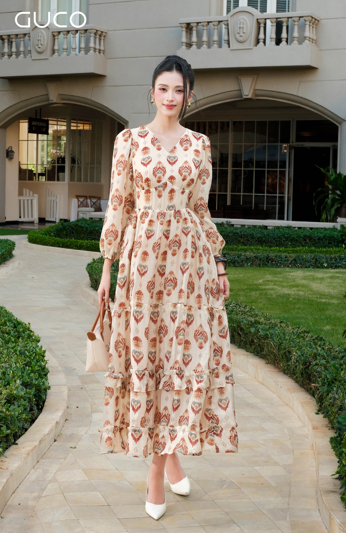 GUCO Đầm Maxi Resort Họa Tiết_thumbnail_2