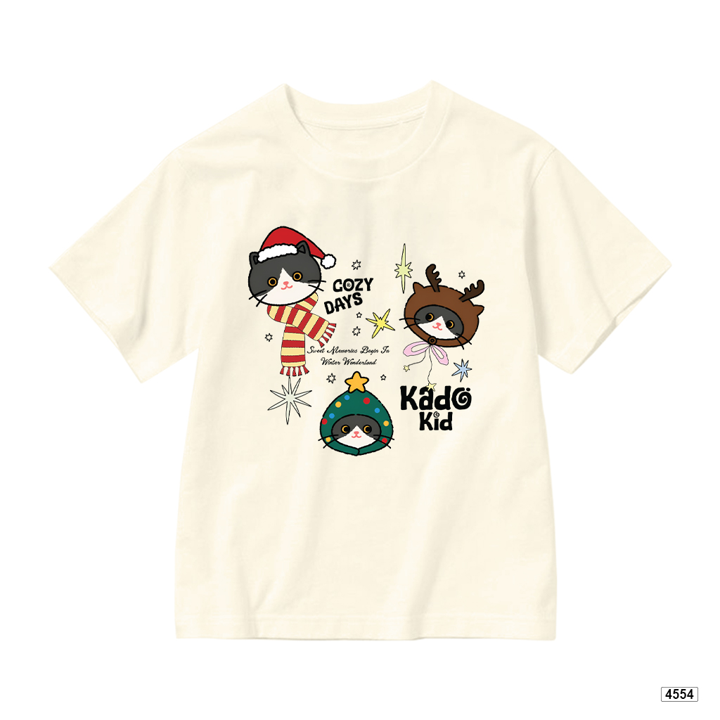 Áo thun bé gái form rộng noel mèo xinh Kado 4554_thumbnail_9