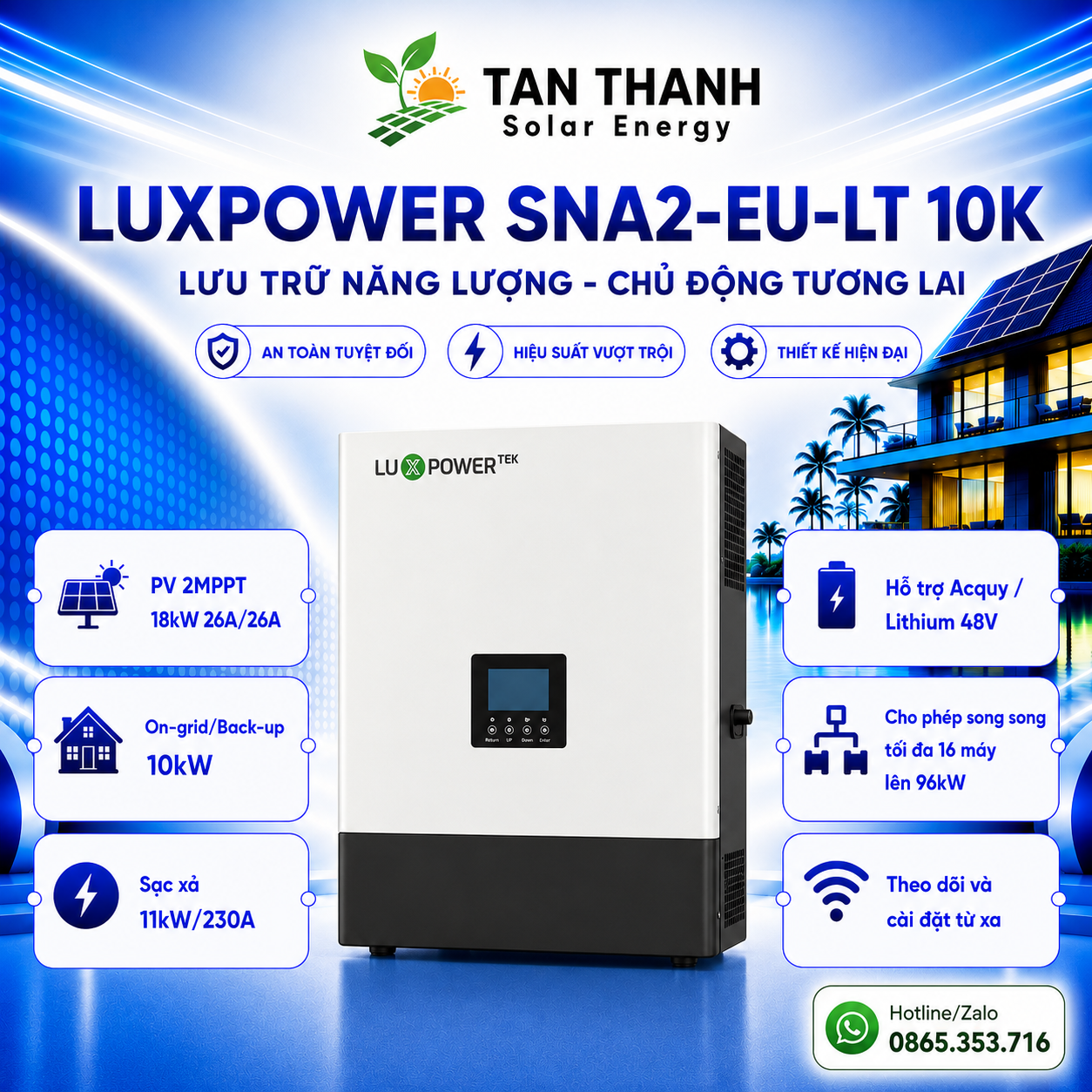  Luxpower ECO Hybrid 10kW SNA2-EU-LT 10K 