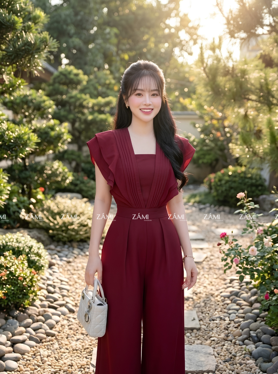 G56 - Jumpsuit Cánh Tiên Cổ V Thanh Lịch_thumbnail_5