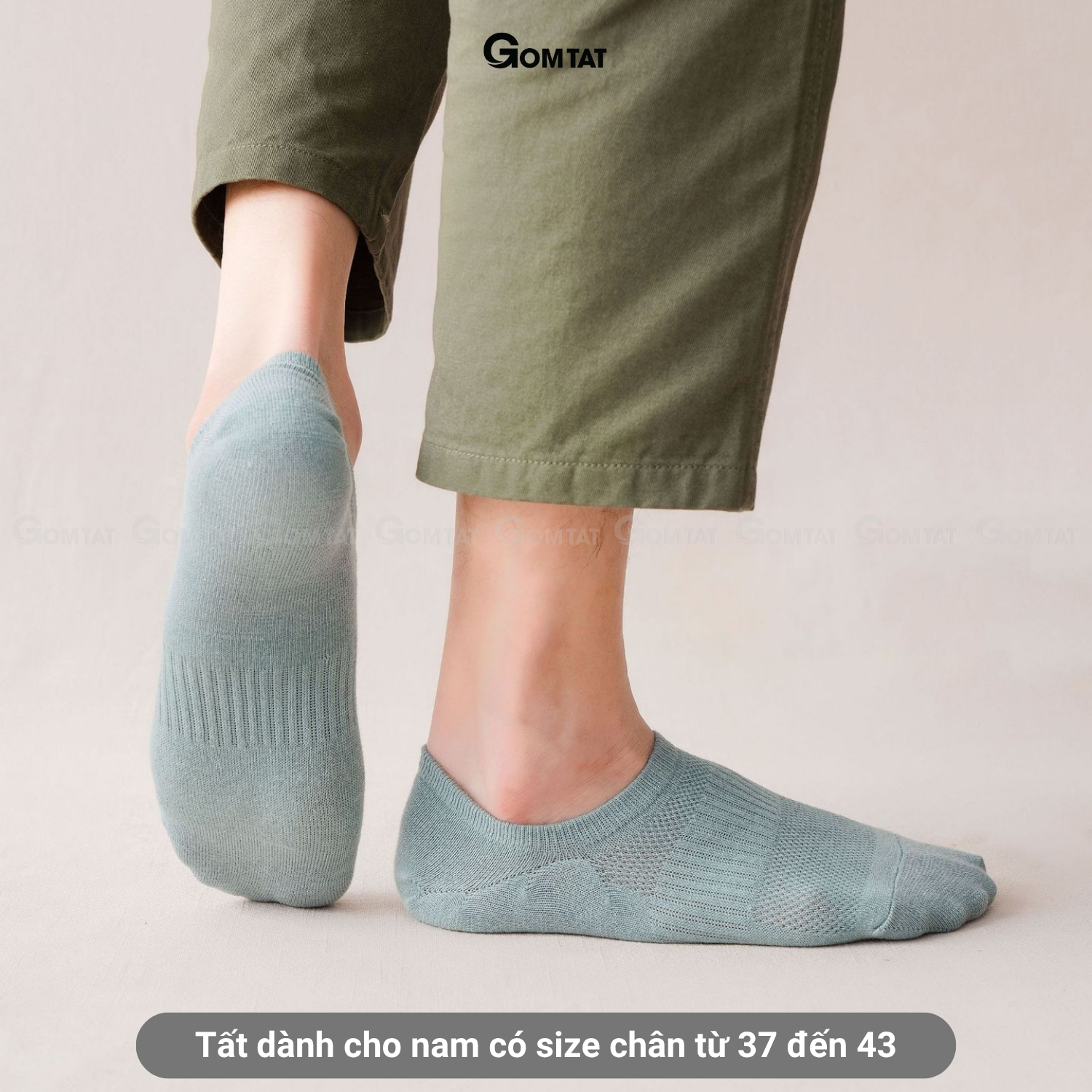 Combo 7 đôi tất lười nam chống tuột gót GOMAT, chất liệu cotton êm mềm mịn mát MIA-1401-CB7_thumbnail_2